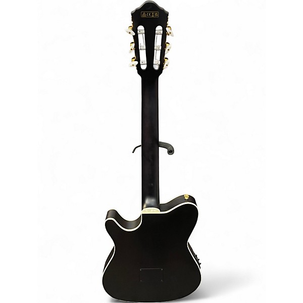 Used Ibanez TOD10N Black Classical Acoustic Electric Guitar