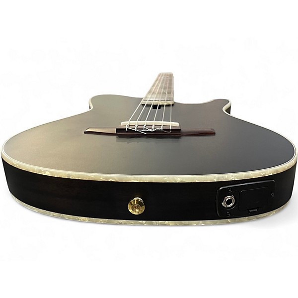 Used Ibanez TOD10N Black Classical Acoustic Electric Guitar