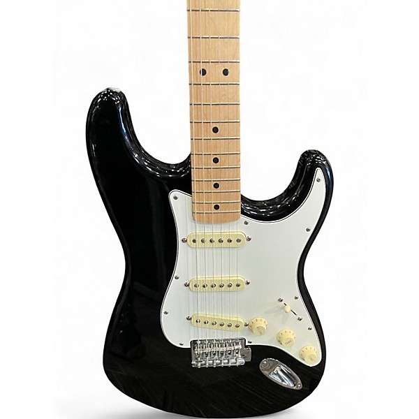 Used Fender Standard Stratocaster Black Solid Body Electric Guitar