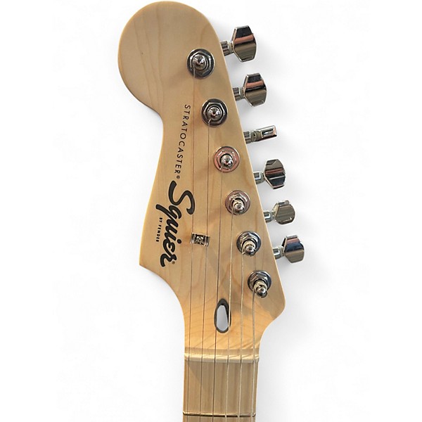 Used Squier Bullet Stratocaster Left Handed Black Electric Guitar