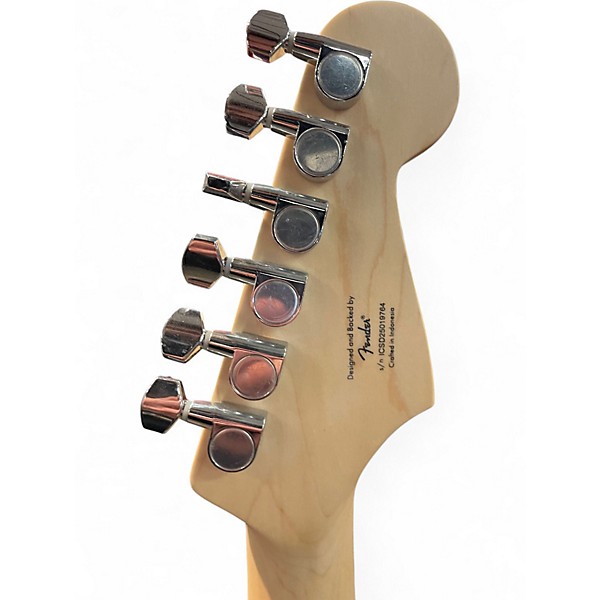 Used Squier Bullet Stratocaster Left Handed Black Electric Guitar