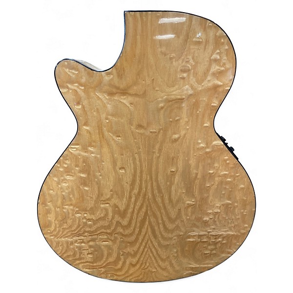 Used Mitchell MX400 quilted ash burl natural Acoustic Electric Guitar