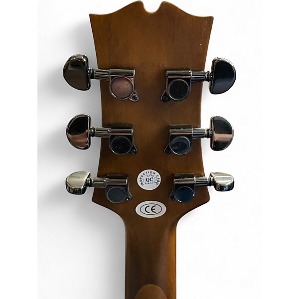 Used Mitchell MX430 Midnight Black Edge Burst Acoustic Electric Guitar