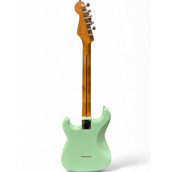 Used Fender Noventa Stratocaster Surf Green Solid Body Electric Guitar