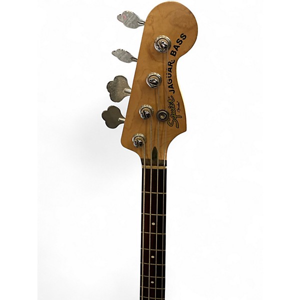 Used Squier Vintage Modified Jaguar Bass Black Electric Bass Guitar