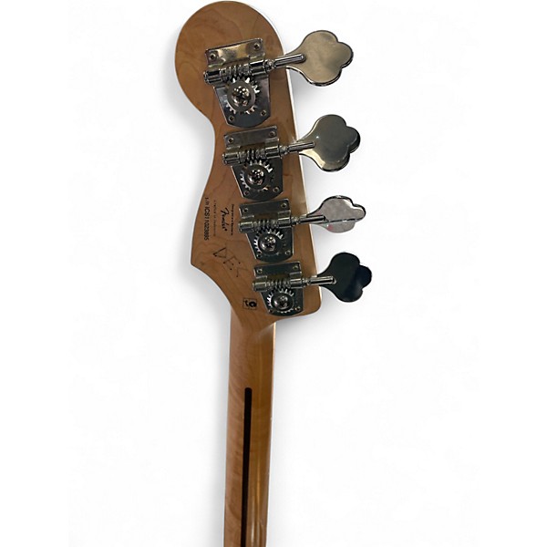 Used Squier Vintage Modified Jaguar Bass Black Electric Bass Guitar