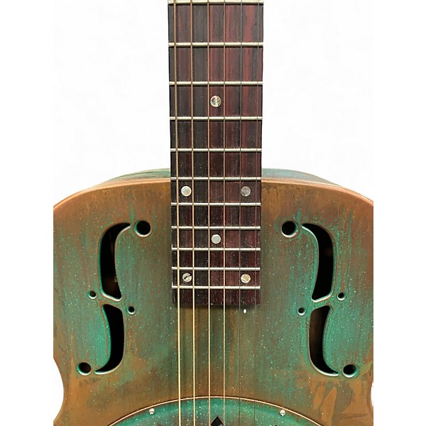 Used Recording King RM-997-VG DISTRESSED VINTAGE GREEN Resonator Guitar