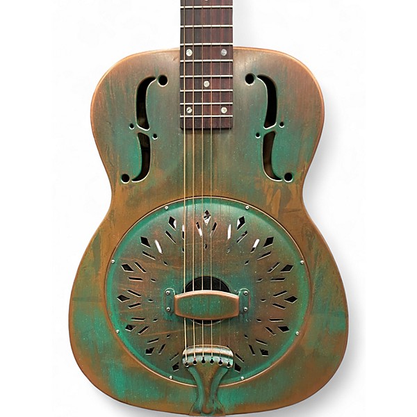 Used Recording King RM-997-VG DISTRESSED VINTAGE GREEN Resonator Guitar