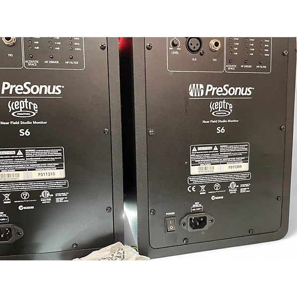 Used PreSonus SCEPTRE S6 6.5IN COAXIAL  NEARFIELD MONITOR (PAIR) Powered Monitor