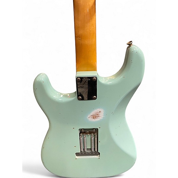 Used Fender 1965 Custom Shop HSS Relic with EVH Pickup Daphne Blue Solid Body Electric Guitar