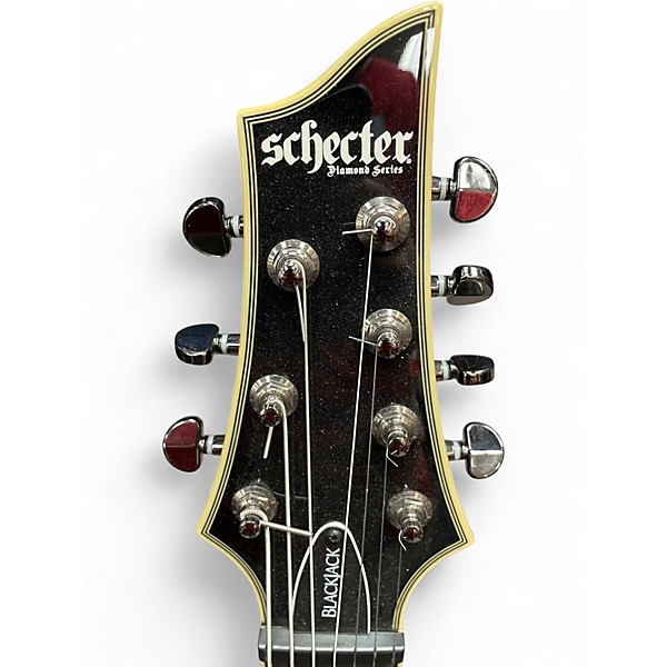 Used Schecter Guitar Research C7 Blackjack GLOSS BLACK Solid Body Electric Guitar