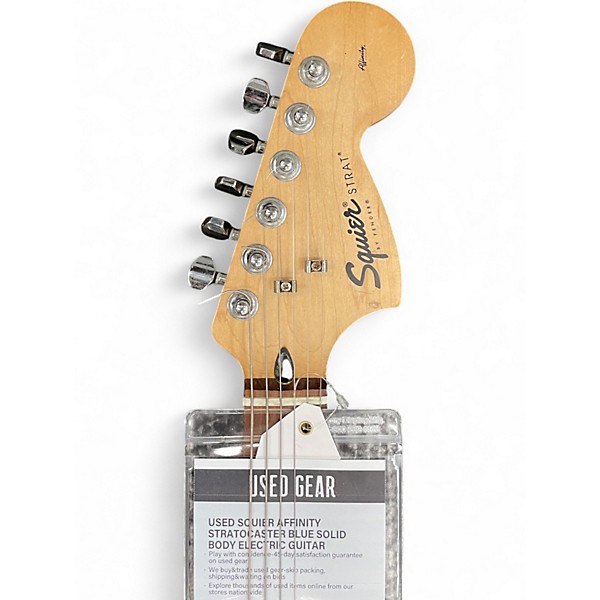 Used Squier Affinity Stratocaster Blue Solid Body Electric Guitar