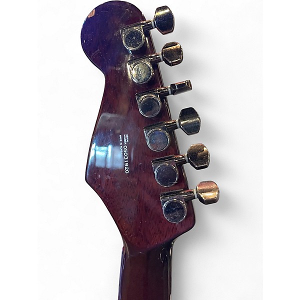Used 2005 Fender Showmaster Trans Amber Solid Body Electric Guitar