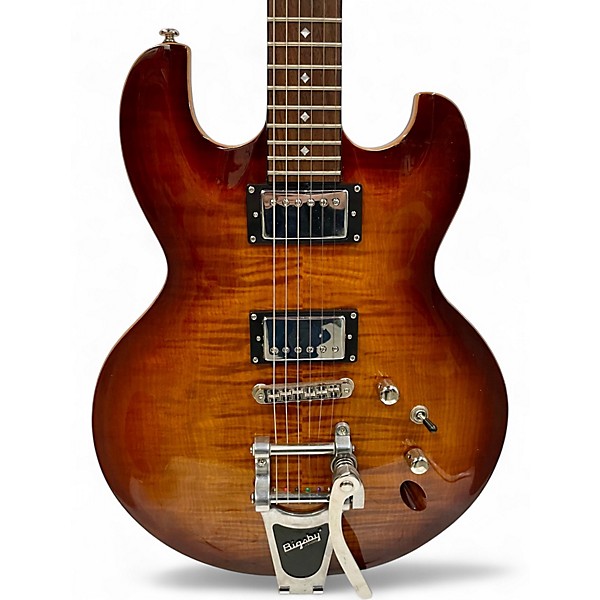 Used Imperial DBZ DIAMOND Trans Orange Solid Body Electric Guitar