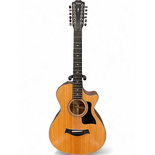 Used Taylor 352ce V-Class 12-Fret Grand Concert Natural 12 String Acoustic Electric Guitar