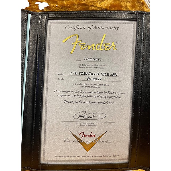 Used Fender Custom Shop Limited-edition Tomatillo Tele Journeyman Relic Tomatillo Green Solid Body Electric Guitar