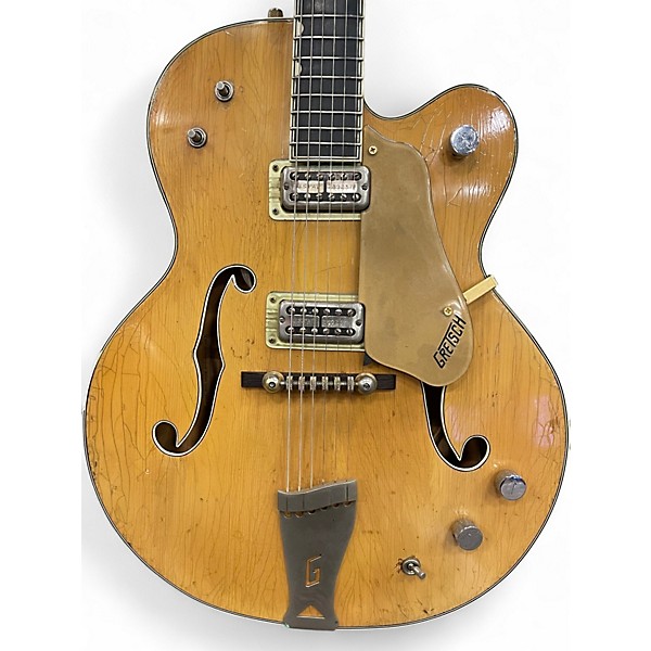 Vintage 1963 Gretsch Guitars Country Club Model 6193 Antique Natural Hollow Body Electric Guitar