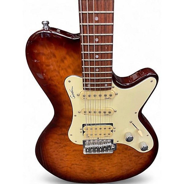 Used Godin SD FLAME TOP Solid Body Electric Guitar