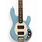Used Sterling by Music Man Ray4 HH Blue Electric Bass Guitar