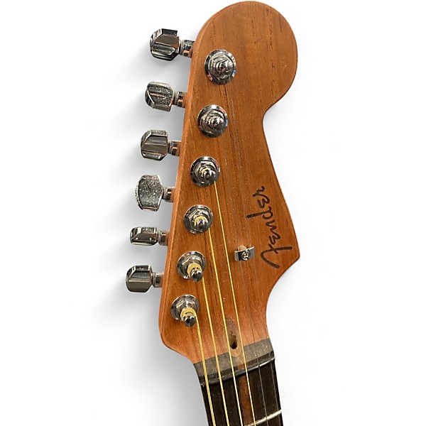 Used Fender American Acoustasonic Jazzmaster Natural Acoustic Electric Guitar