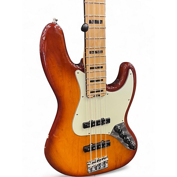 Used Fender American Elite Jazz Bass Tobacco Sunburst Electric Bass Guitar
