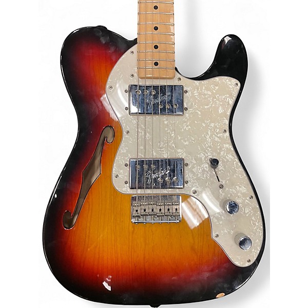 Used Fender Classic Series '72 Telecaster Thinline 3 Color Sunburst Hollow Body Electric Guitar