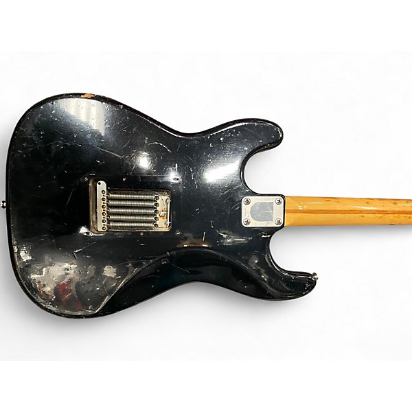 Used Univox Ripper Black Solid Body Electric Guitar