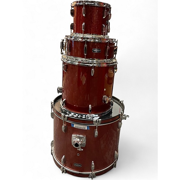Used TAMA 4 Piece Imperialstar Crimson Red Trans Drum Kit