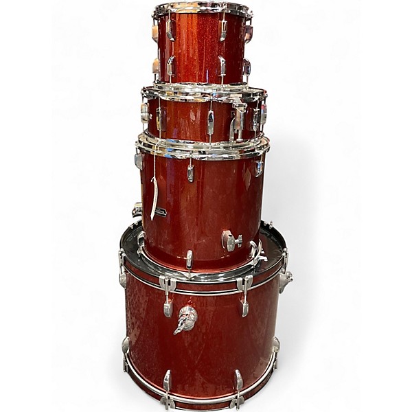 Used TAMA 4 Piece Imperialstar Crimson Red Trans Drum Kit