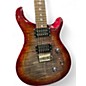 Used 2024 PRS SE Custom 24 Electric Guitar Charcoal Cherry Burst Solid Body Electric Guitar