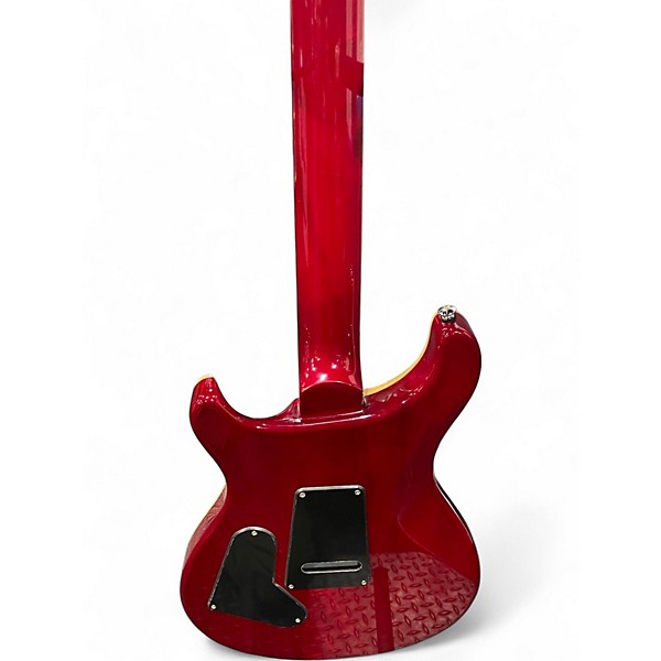 Used 2024 PRS SE Custom 24 Electric Guitar Charcoal Cherry Burst Solid Body Electric Guitar
