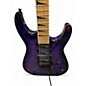 Used Jackson JS34Q Dinky Transparent Purple Solid Body Electric Guitar