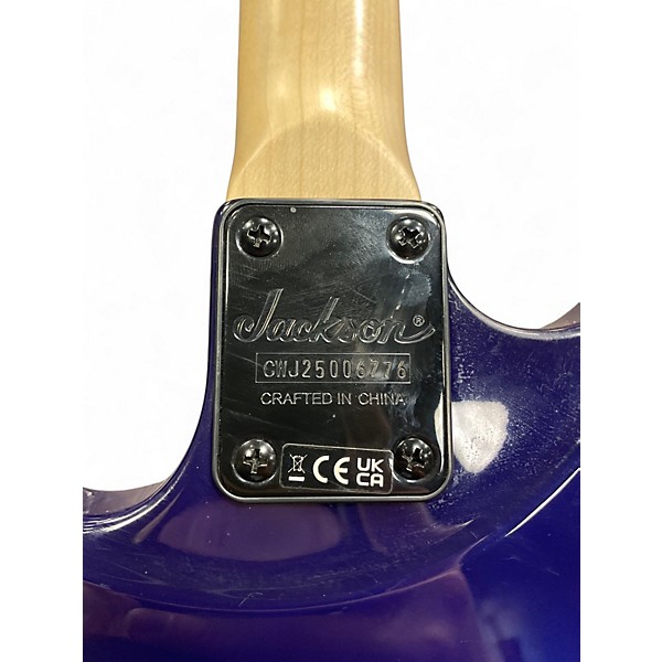 Used Jackson JS34Q Dinky Transparent Purple Solid Body Electric Guitar
