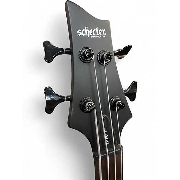 Used Schecter Guitar Research STEALTH 4 BLACK Electric Bass Guitar