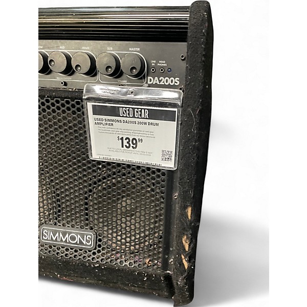 Used Simmons DA200S 200W Drum Amplifier