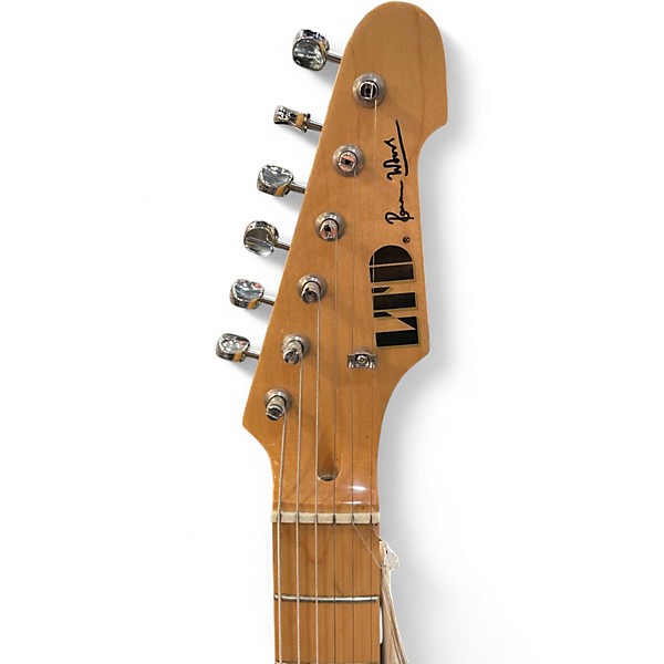 Used ESP LTD RON WOOD Black Solid Body Electric Guitar