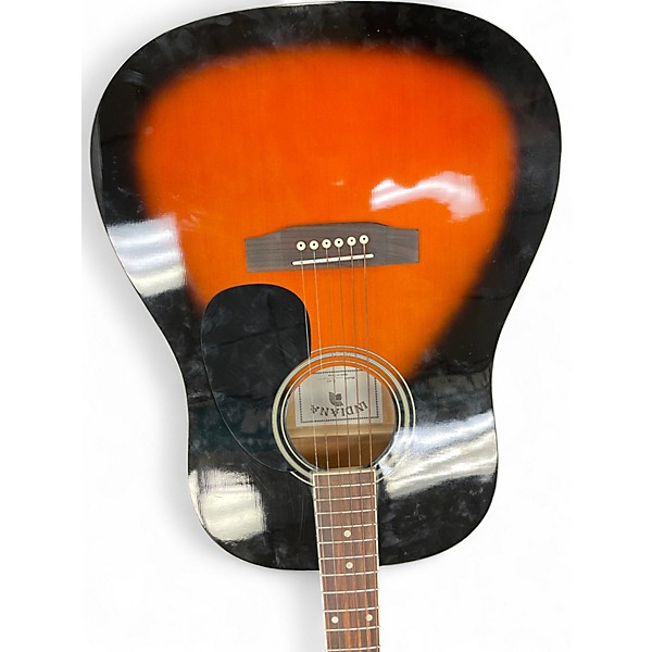Used Indiana S45 2 Color Sunburst Acoustic Guitar