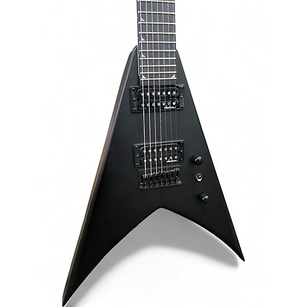 Used Jackson King V JS22-7 Black Solid Body Electric Guitar