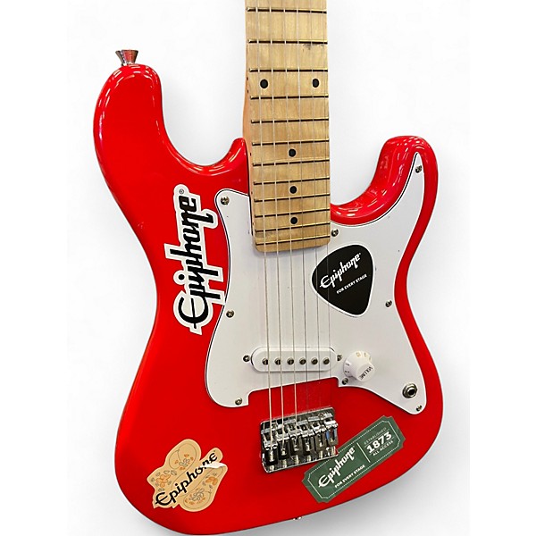 Used Jnr ROCKSTAR RED Solid Body Electric Guitar