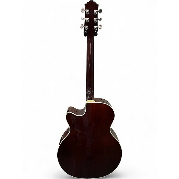 Used Guild f47ce Natural Acoustic Electric Guitar