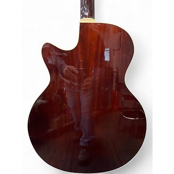 Used Guild f47ce Natural Acoustic Electric Guitar