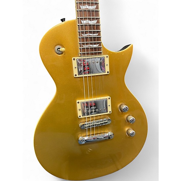 Used ESP LTD EC400AT Gold Solid Body Electric Guitar
