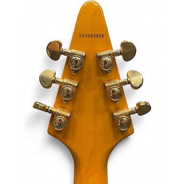 Used Epiphone Popa Chubby Signature Flying V Natural Solid Body Electric Guitar