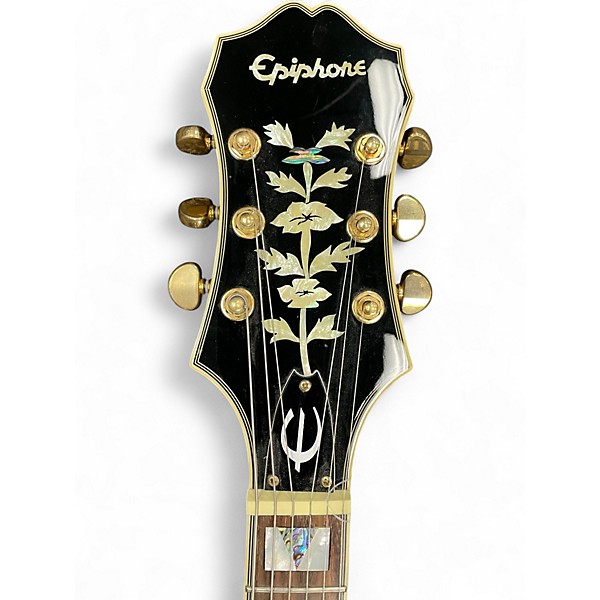 Used Epiphone Sheraton II Ebony Hollow Body Electric Guitar