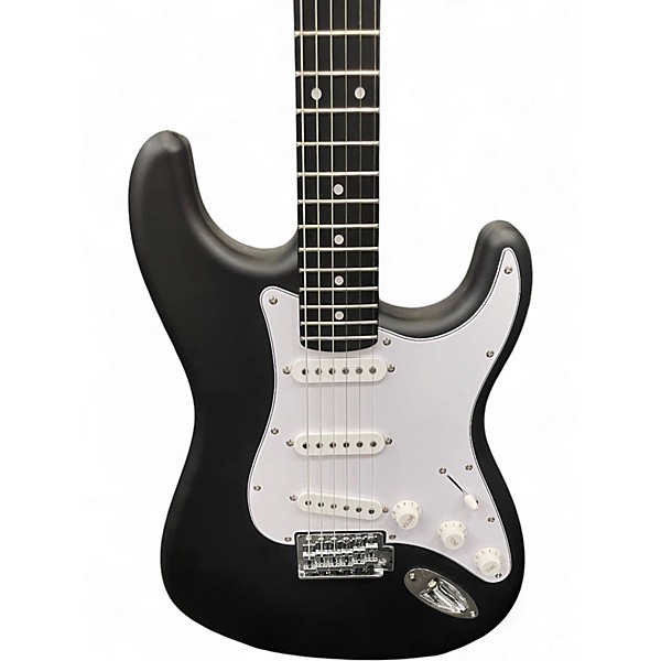 Used Tostar Standard Series Double Cut Black Solid Body Electric Guitar