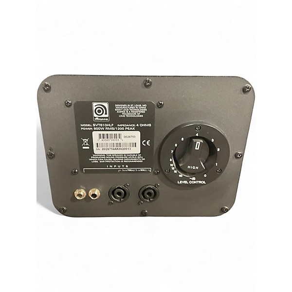 Used 2007 Ampeg SVT610HLF 1200W 6x10 Bass Cabinet Bass Cabinet