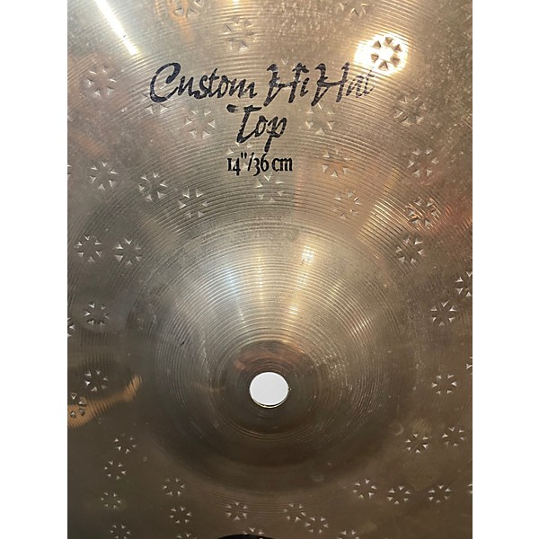 Used Zildjian 14in Z Custom Hi Hat Pair Cymbal
