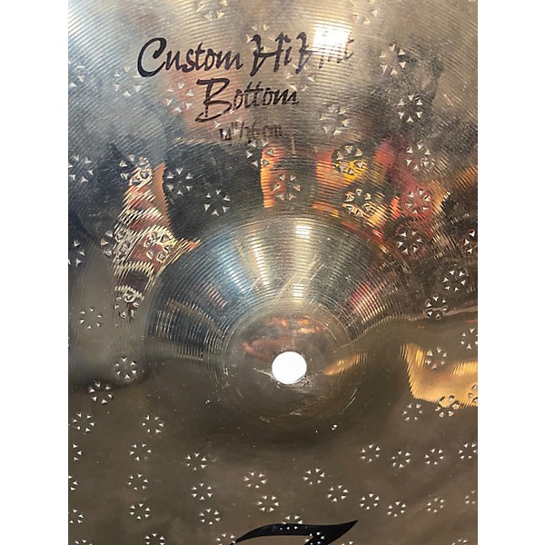 Used Zildjian 14in Z Custom Hi Hat Pair Cymbal