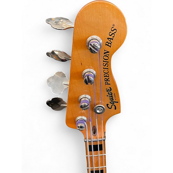 Used Squier 70s Vibe Precision Bass Surf Green Electric Bass Guitar