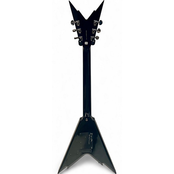 Used 2007 Dean Razorback V 255 Black and Yellow Solid Body Electric Guitar